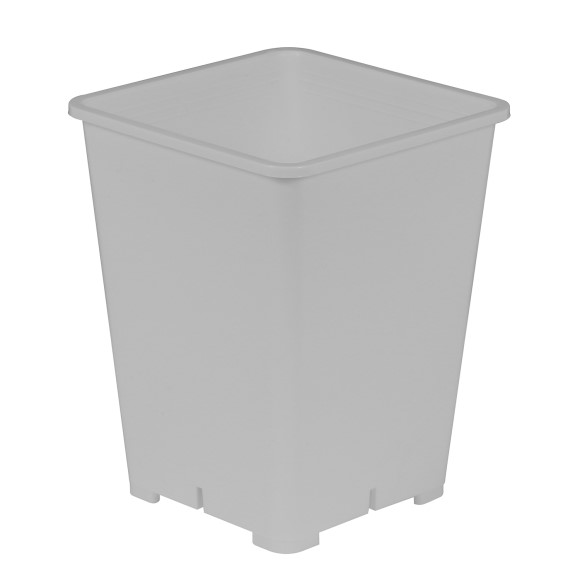 Gro Pro Premium White Square Pot