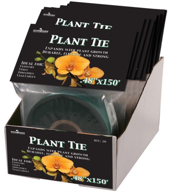 Hydrofarm Plant Tie, 150' x 1/2&quot;, 8 mil