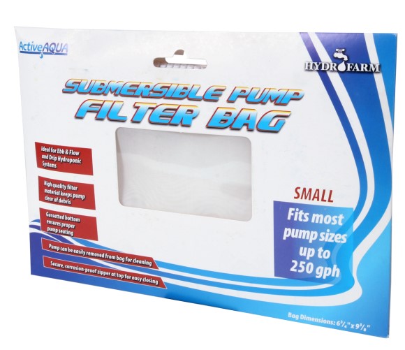 Active Aqua Submersible Pump Filter Bag, 6.75" x 9.375"